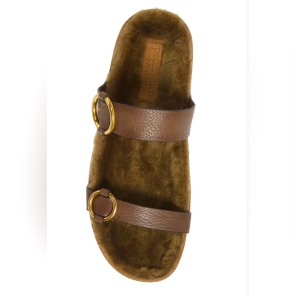 AMARIS LEATHER SANDAL IN PIOMBO VACCHETTA - Picture 1 of 3